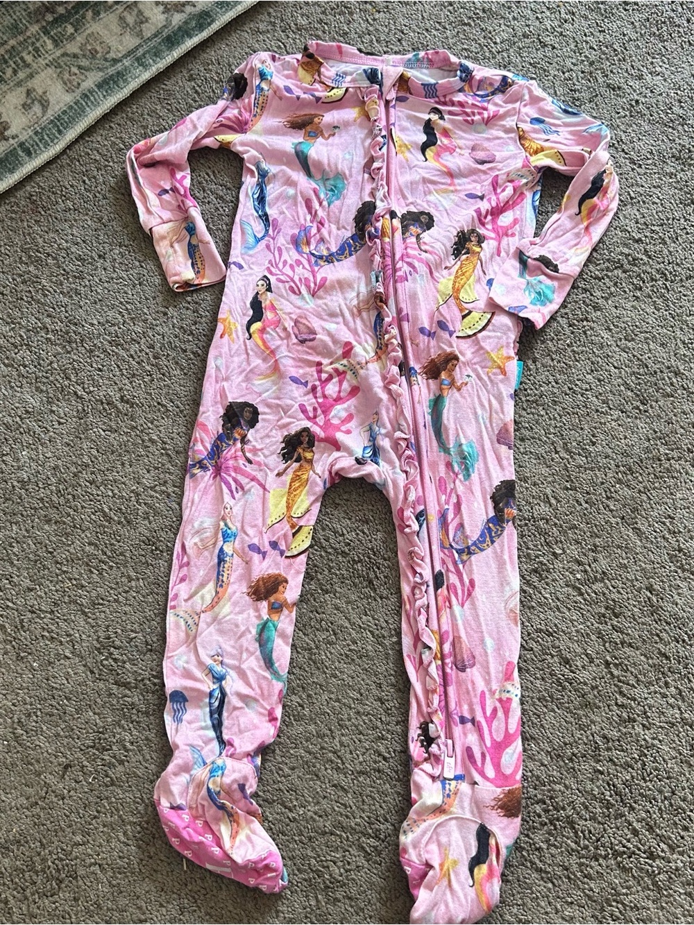 Posh peanut 12-18 month Disney little mermaid print zippy